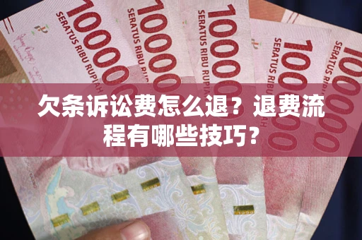 北京欠条诉讼费怎么退？退费流程有哪些技巧？