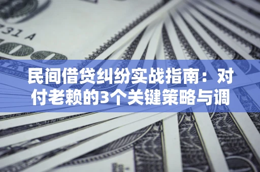 北京民间借贷纠纷实战指南：对付老赖的3个关键策略与调解盲区解析