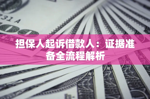 北京担保人起诉借款人：证据准备全流程解析